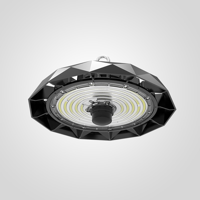 120-277 فولت IK09 مقاوم للصدمات LED High Bay Light في النهاية السوداء النظيفة