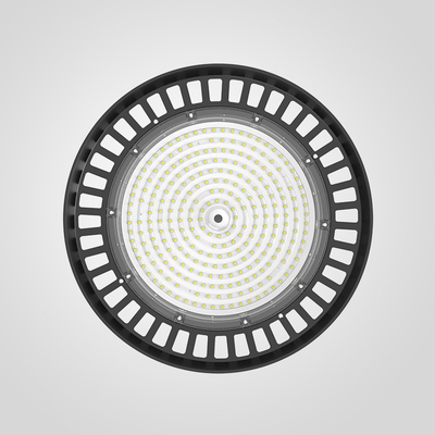 مصباح LED الصناعي عالي الخليج مع درجة مقاومة للماء IP65 و RAL 9017 اللون الأسود